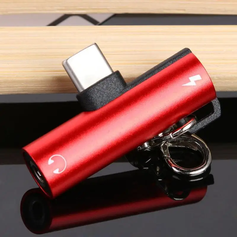 2 в 1 Тип C до 3 5 мм разъем для зарядки наушников конвертер USB аудио адаптер Type