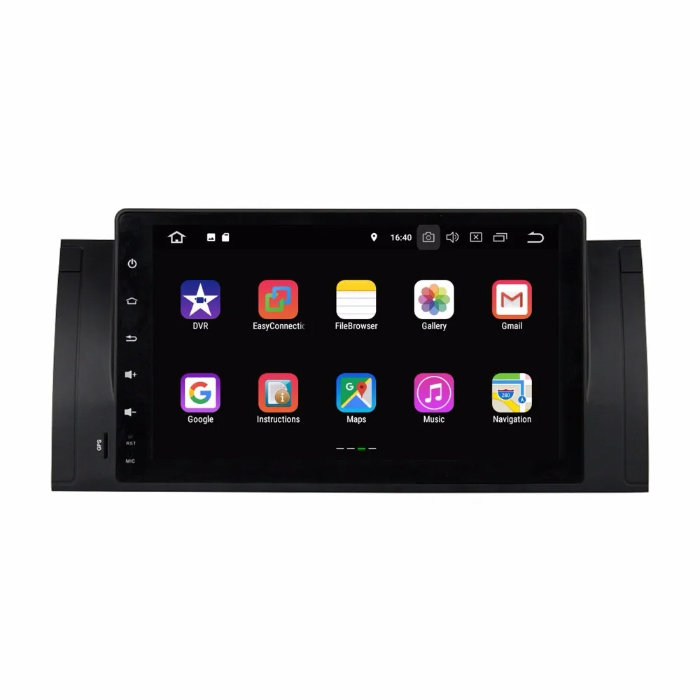Excellent 2GB RAM Quad Core 9" Android 8.1 Car Audio DVD Player for BMW M5 E39 X5 E53 With Car Radio GPS WIFI Bluetooth 16GB ROM USB DVR 1