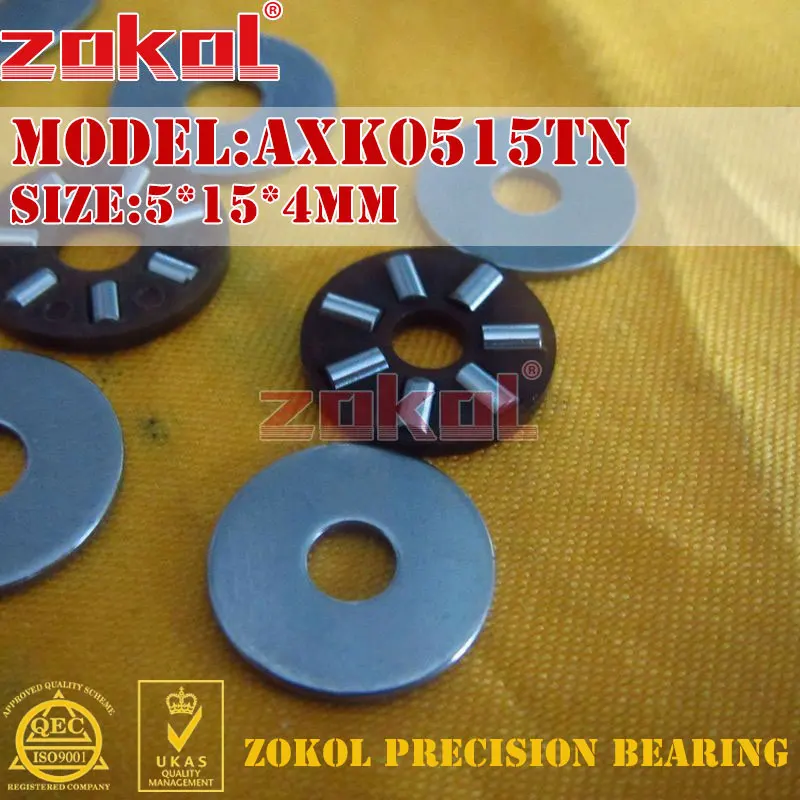 ZOKOL AXK0414 AXK0515 AXK0619 TN 2AS подшипник AXK0619+ 2AS игольчатый подшипник 4*14*4 мм 5*15*4 мм 6*19*4 мм - Цвет: AXK0515TN