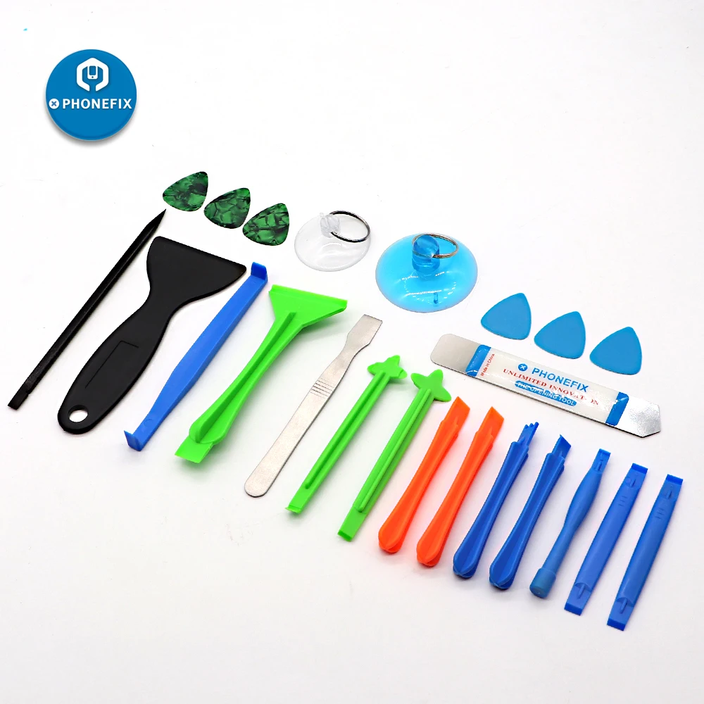 23 IN 1 Mobile Phone Open Screen Spudger Tweezers Screwdriver Set for iPhone Samsung Remove Screen Phone Repair Tools Kit