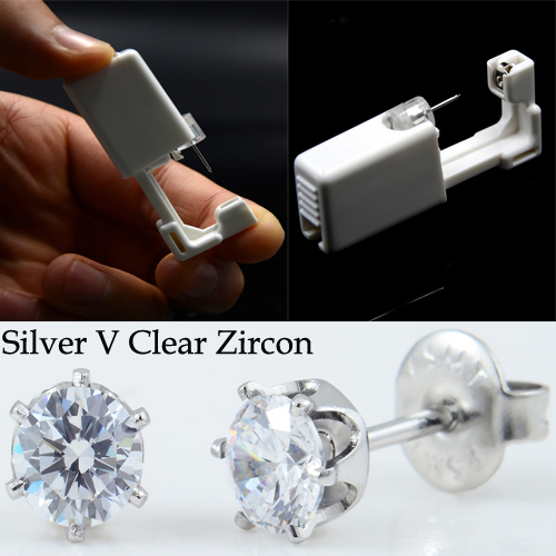 Disposable Device Machine Tools Piercing NO PAIN Safety Sterlised Easy Ear Piercer Sterile Bezel Dasiy Flower Ear Stud