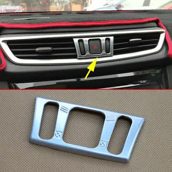 

For Rogue Sport for Qashqai Dashboard Warning Light Switch Adjust Cover Overlay Trim