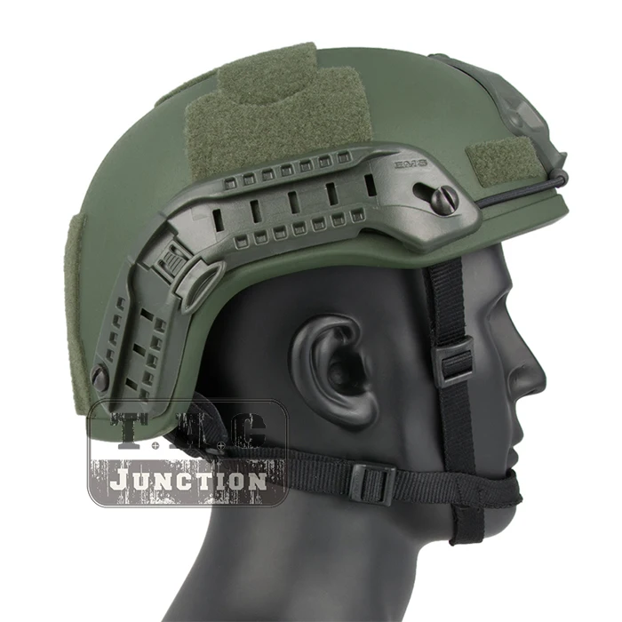 Emerson Tactical ACH ARC MICH 2001 TC-2001 шлем Улучшенный EmersonGear головной защитный с NVG кожухом и боковой рейкой