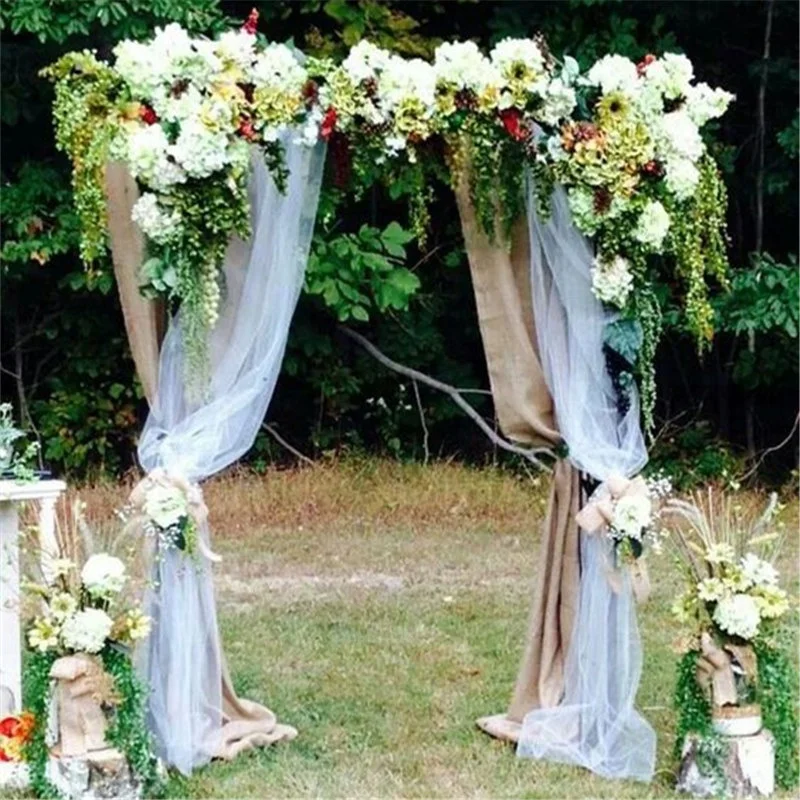 Cryatal Organza Tulle Fabric Yarn Diy Wedding Arches Ritual Kiosk