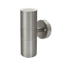 Крытый Открытый Нержавеющая сталь GU10 светодиодный настенный светильник вверх вниз двойной головкой Водонепроницаемый IP54 балкон крыльцо Спальня AC 85-265 V