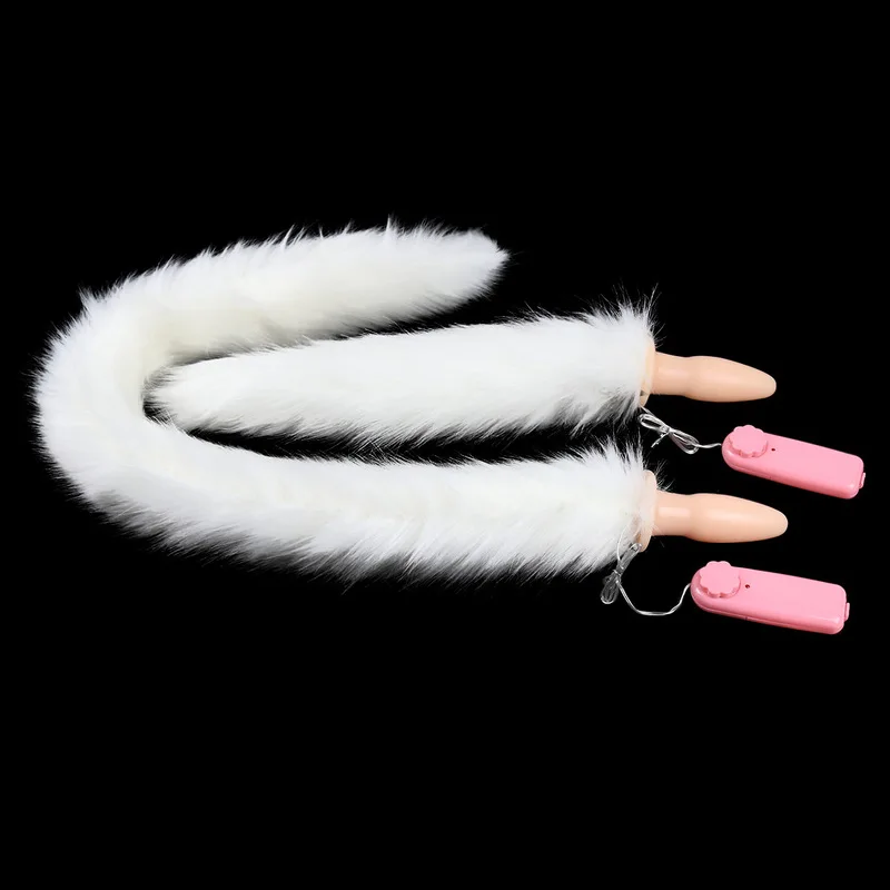 Anal Sex Toys Tail Plug Vibrating Massager Artificial Fox Cosplay Masturbator for Women Product | Красота и здоровье