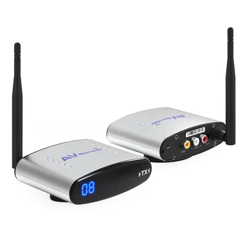 

300M 2.4GHz Wireless Audio Video Transmitter Receiver Set AV Sender Extender Radio TV Broadcasting Equipment Kit 8-Channel