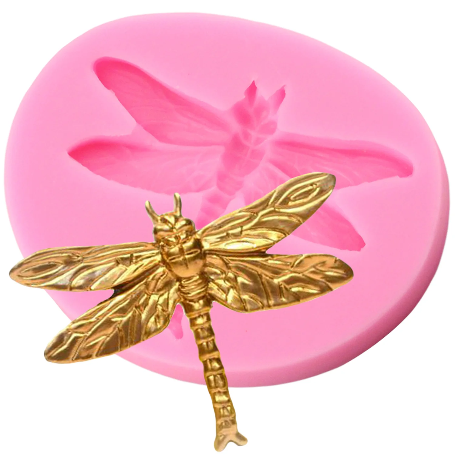 

3D Sugar Craft Dragonfly Silicone Mold DIY Party Cake Decorating Tools Resin Clay Molds Chocolate Candy Gumpaste Moulds