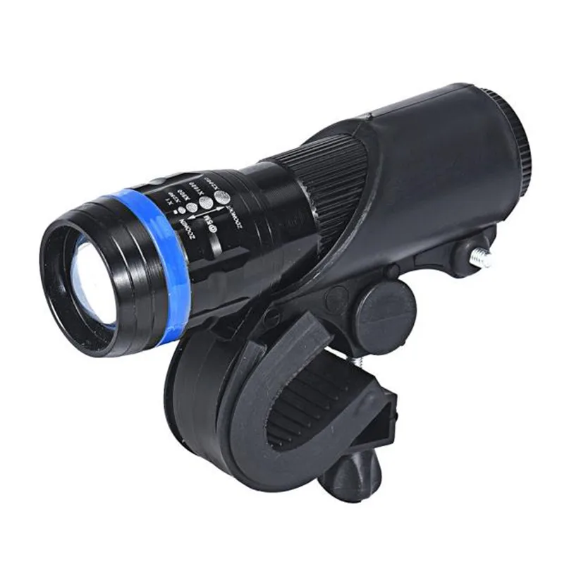 360 Swivel Bike LED Flashlight Mount Bracket Flash Torch Holder Front Light Clip Clamp Lantern Bicycle Grips Extender #2A24 (6)