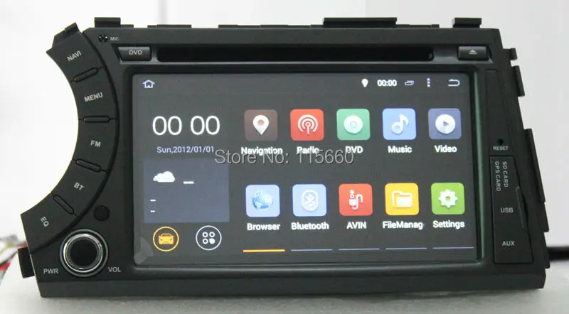 Android 4.4 Car DVD for Ssangyong Actyon-Kyron 3
