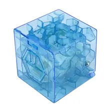 Обучающие Инструменты 3D куб головоломка деньги Лабиринт банк экономия монет Коллекция Чехол Коробка забавная игра в мозги Рождественский подарок