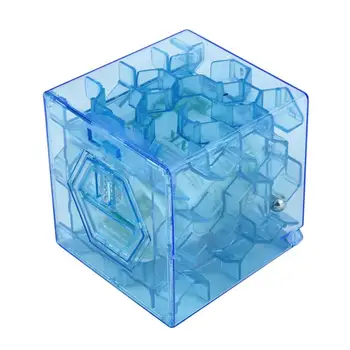 

learning tools New 3D Cube Puzzle Money Maze Bank Saving Coin Collection Case Box Fun Brain Game Christmas Gift