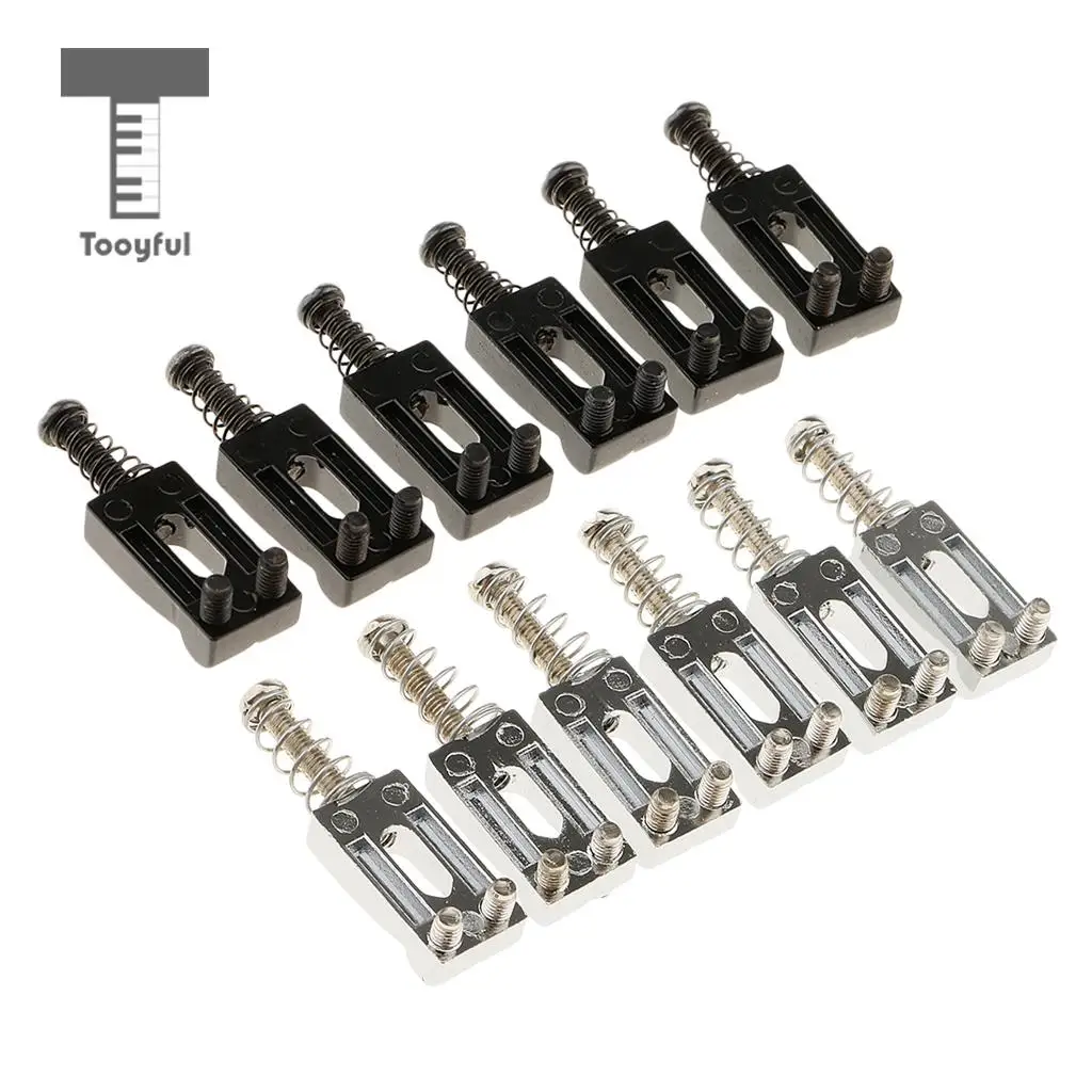

Tooyful 6Pcs/Set Guitar Vibrato Bridge Tremolo Saddles Roller for Electric Guitar Parts Replacement