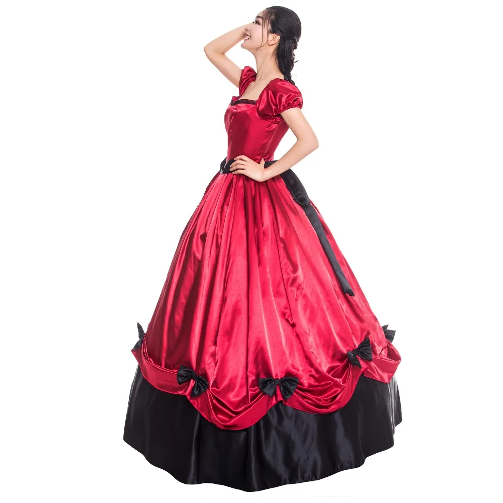 Красное готическое платье принцессы Лолиты Marie Antoinette Ренессанс платье принцессы бальное платье Reaction одежда театральные костюмы