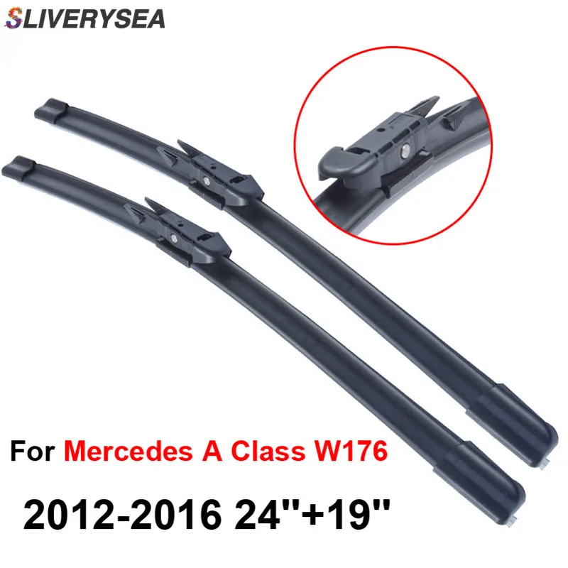 SLIVERYSEA For Mercedes A Class W176 2012 2016 24''+19'' Wiper Blade