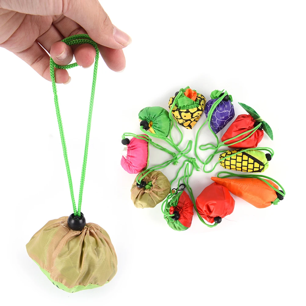 1PCS Home New Simple Fruit Folding Convenience Shopping Bag Travel Storage Bag Handbag Folding Reusable Bags 60 x 38cm