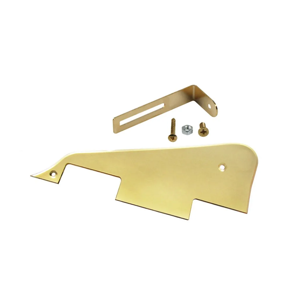 

NEW 1Ply Gold Mirror Electric Guitar Pickguard Scratch Plate with Gold Bracket for LP Style Guitar Parts
