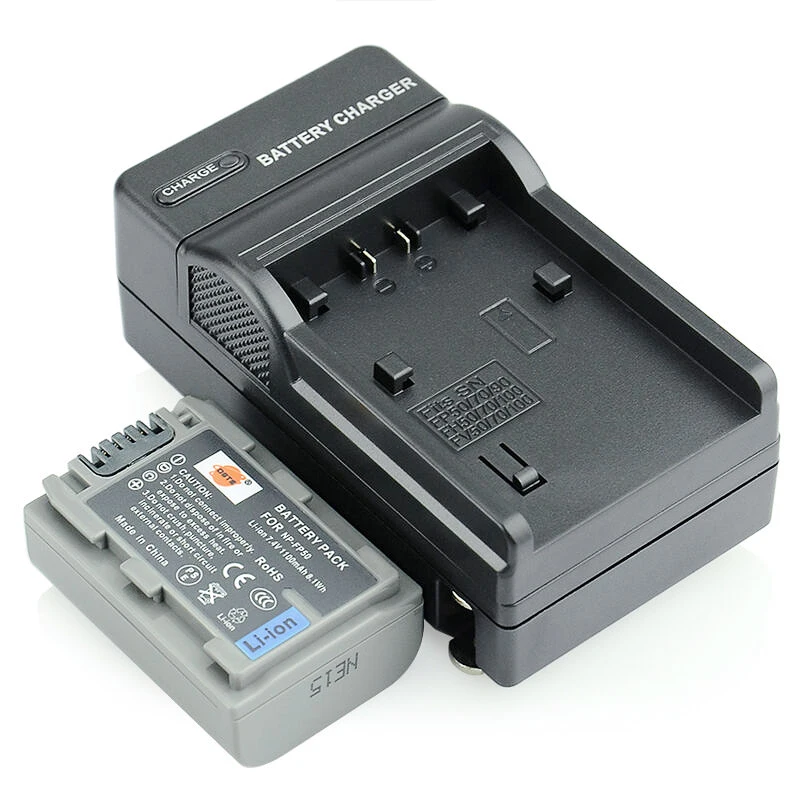 2*DSTE 1100mAh NP-FP50 NPFP50 FP30 Camera Battery+1*Charger for Sony DCR-HC21E DCR-HC30 40 43E 65 85 94E 96 DCR-SR30 hdr-cx190