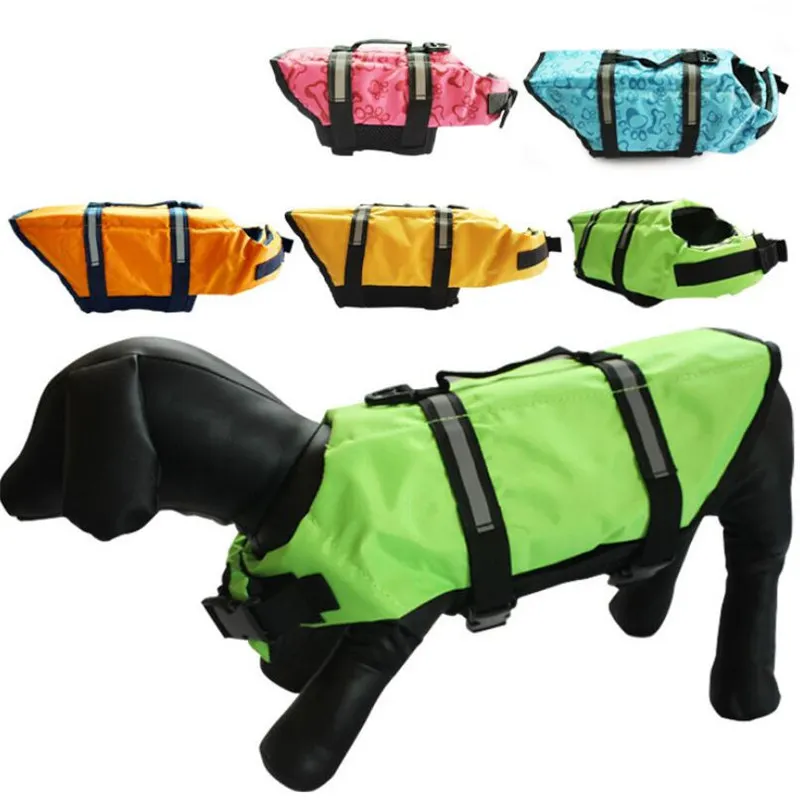 

5 Sizes Pet Dog Life Jacket PET Summer Swimwear Vest Safety Clothes Saver Pet Dog Swimming Preserver Clothes Puppy PET Supplies