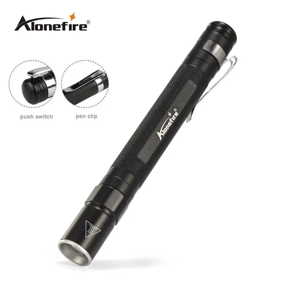 AloneFire MN23 ручка светильник портативный водонепроницаемый мини-зум светодиодный светильник фонарь CREE XPE Q5 светодиодный охотничий кемпинг лампа для AAA батареи