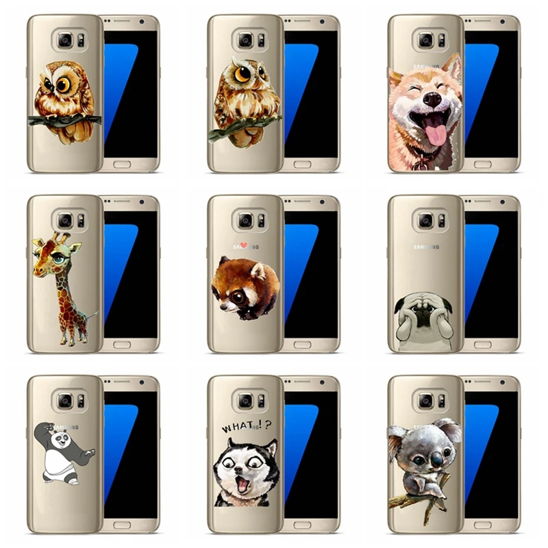 Phone Case For Samsung Galaxy A3 A5 2016 2017 J1 J3 J5 J7 TPU S3 S7 S9 plus Soft Silicone Cat Panda Cover Funda Capa AX608 |