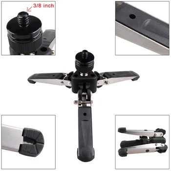 

Universal Video Monopod Stand Base Monopod Tripod Mini Three Feet Support for DSLR Monopod with 3/8'' Screw