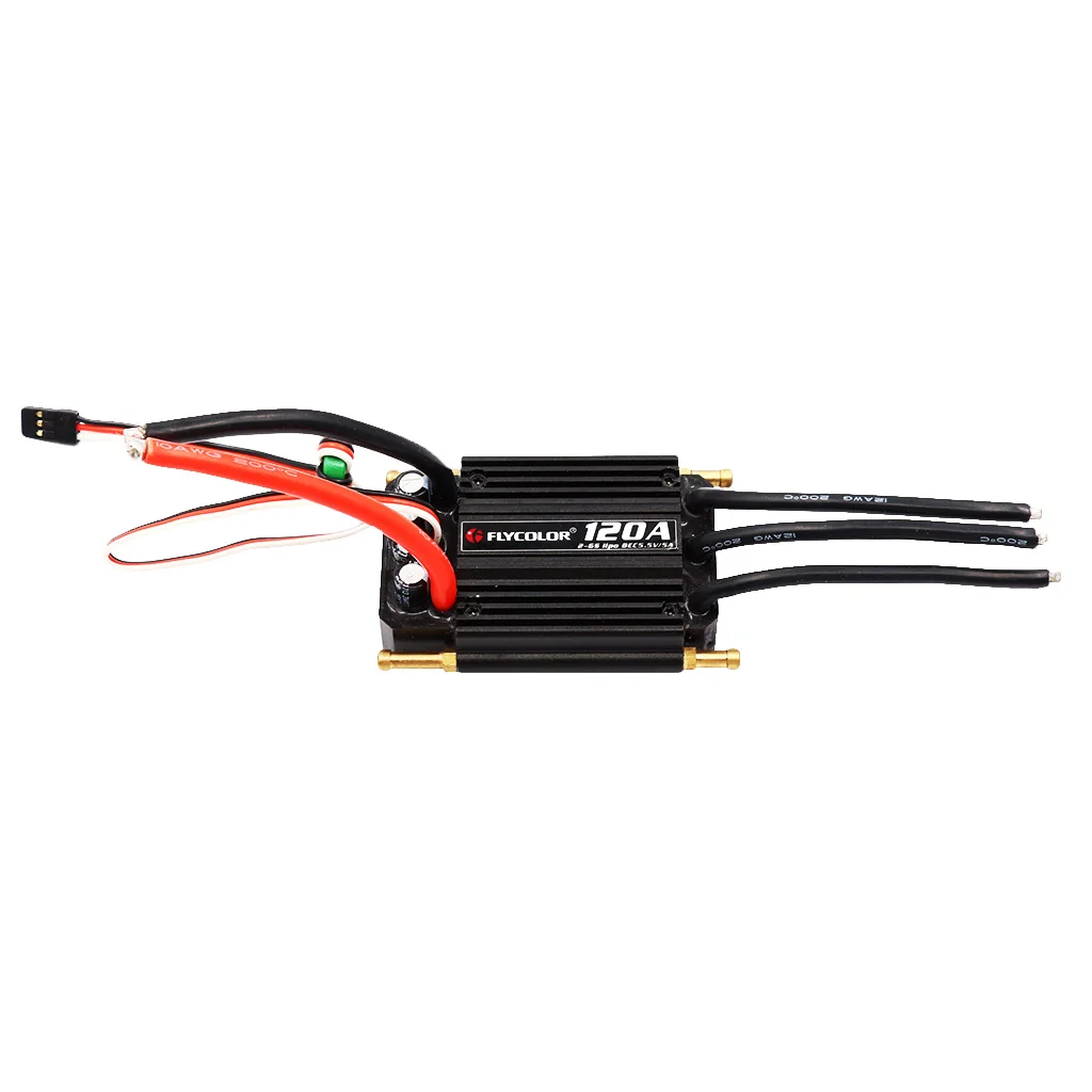 

FlyMonster 120A Full Waterproof Brushless ESC w/ SBEC RC Radio Control Racing Boat Motor Speed Control