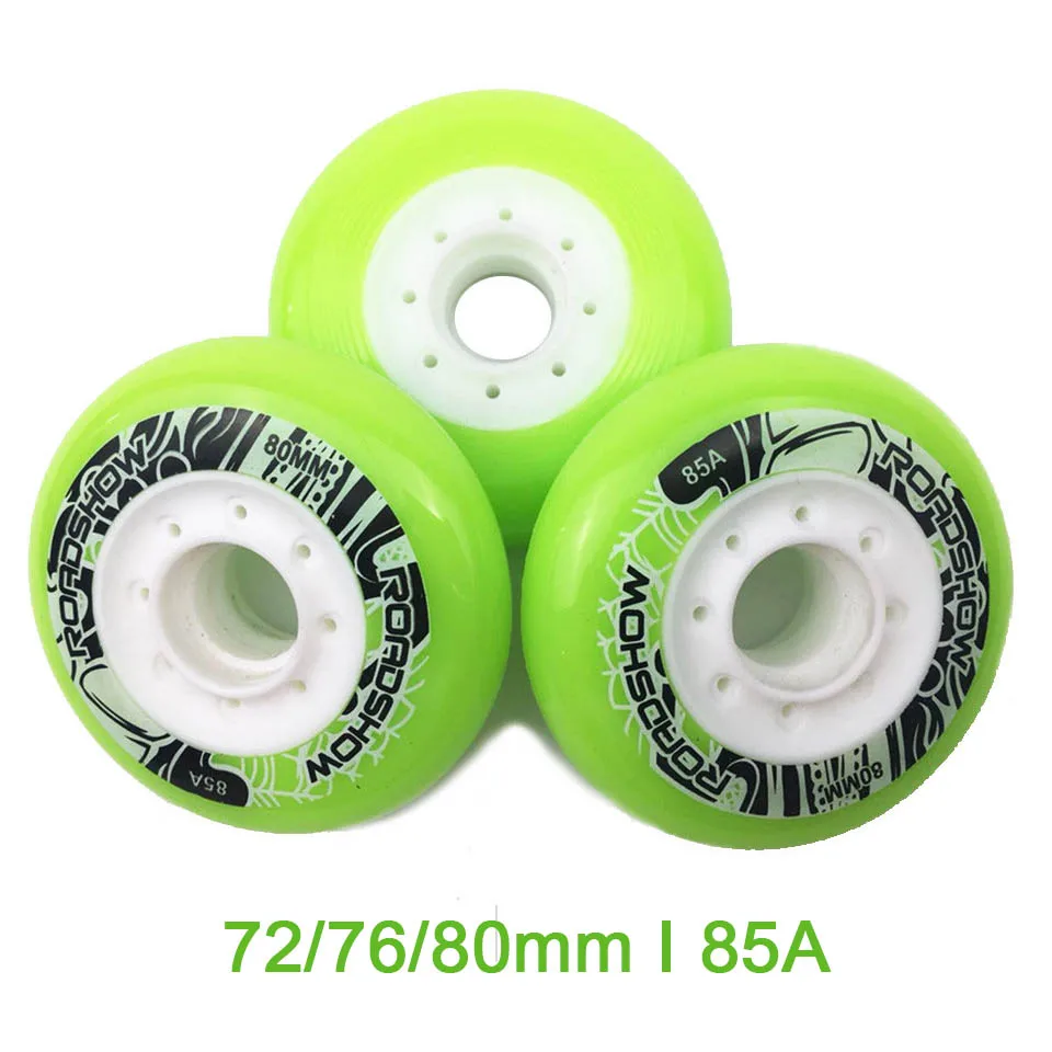 

JEERKOOL 85A 72 76 80 mm Slalom Slide Inline Roller Skates Wheels for Kids Adult Men Skating Skates Rodas for FSK KSJ WFSC LZ54