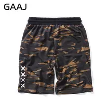 Камуфляж Черный Спортивные шорты мужские летние хлопковые Повседневное эластичная кулиска на талии шорты в стиле хип-хоп с принтом тренировочные брюки шорты# RDKJ7