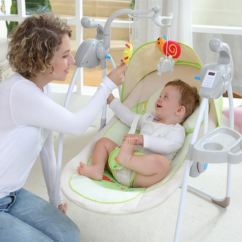 Детское кресло качалка с Bluetooth|baby bouncer|baby swing rockerbaby |