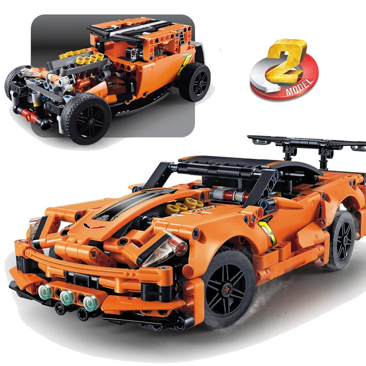 

Chevrolet Corvette ZR1 vehicles Building Block Sets DIY Toys Compatible With Lego Technic 42093