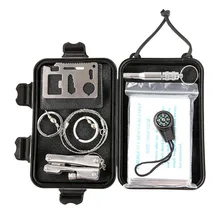 New9 in 1 SOS Camping Hiking Outdoor Multifuncational Survival Kit Emergency Bag Self-help Portable Professional Equipment