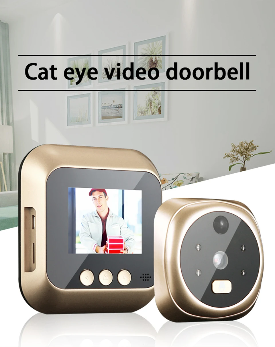 Us 31 89 Door Viewers 2 8 Inch Lcd Screen Visual Monitor Door Camera Digital Door Peephole Viewer Peep Hole Wireless Vision Night Camera In Door