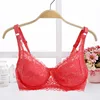 Big cup B C Summer thin cup Bra Sheer Lace Push Up Seamless Bra For Women big size Breathable lady Underwear bra 32 34 36 38 40C ► Photo 2/6