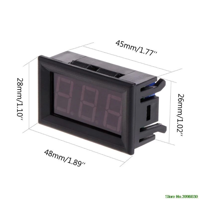 DC5-12v цифровой светодиодный термометр автомобиля Температура монитор Панель метр