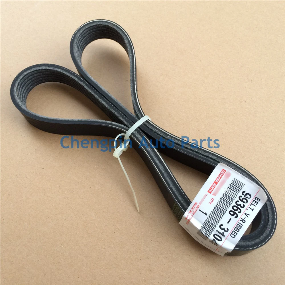 V COOLER COMPRESSOR TO CRANKSHAFT PULLEY BELT OEM 99366 31040 6PK1040 35 Multi Rib Fan Drive