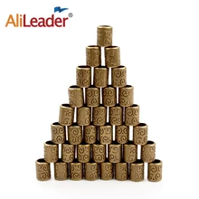 Страшный замок дреды плетёные бусины медные металлические манжеты аксессуары для волос для женщин украшения филигранная трубка 10 шт./20 шт