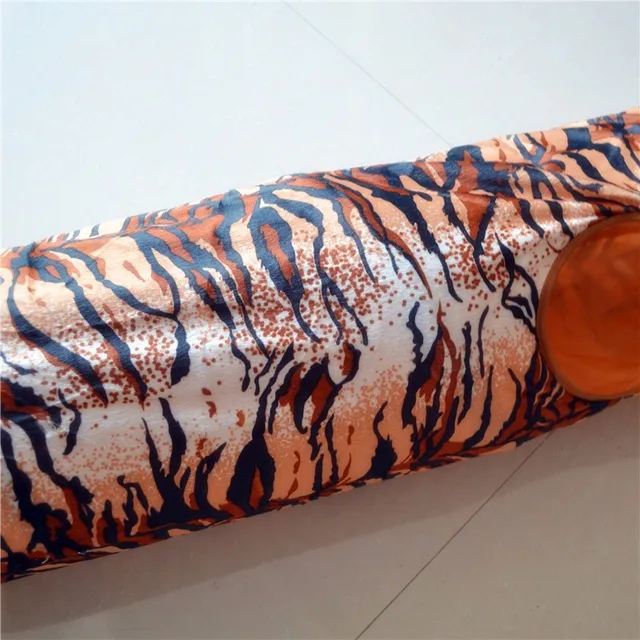 Pet Tunnel Cat Printed Leopard Tiger Lovely Kitten Tunnel Toy With Ball Play Fun Toy Tunnel Bulk Cat Toys Rabbit Play Tunnel