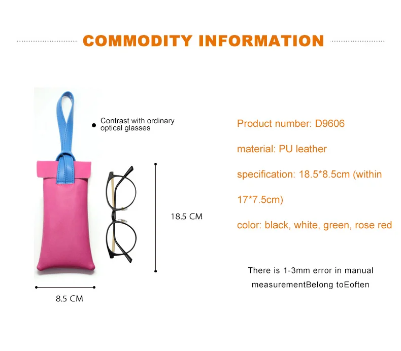 Portable Drawstring Glasses Bags Women's Sunglasses Case Light Convenience Eyeglasses Solid Storage Box Case Bags PU Leather Glasses pouch1 (13)