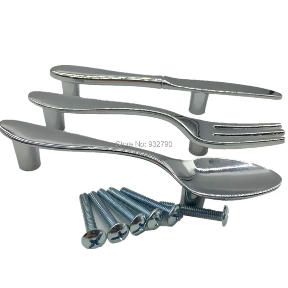 Knife Spoon Fork Pull Handle 76mm Kitchen Cupboard Furniture