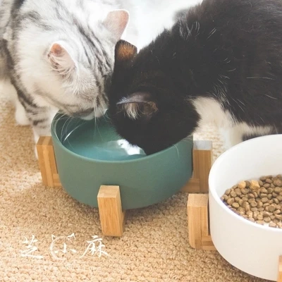 Кота и миска для кота собаки из нержавеющей стали керамические полка чаши Миски