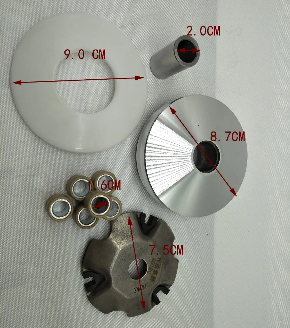 

A242 Clutch Drive Pulley Front Clutch Drive Pulley With Roller Motorcycle GY650 Drive Clutch Variator Pulley Assembly Scooter