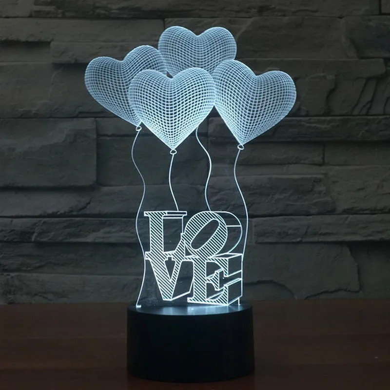 Lâmpada de Carregamento Luz da Noite Acrílico Luna Melhor Presente Aniversário Natal Redonda Frete Grátis 3d Luz 3 night light