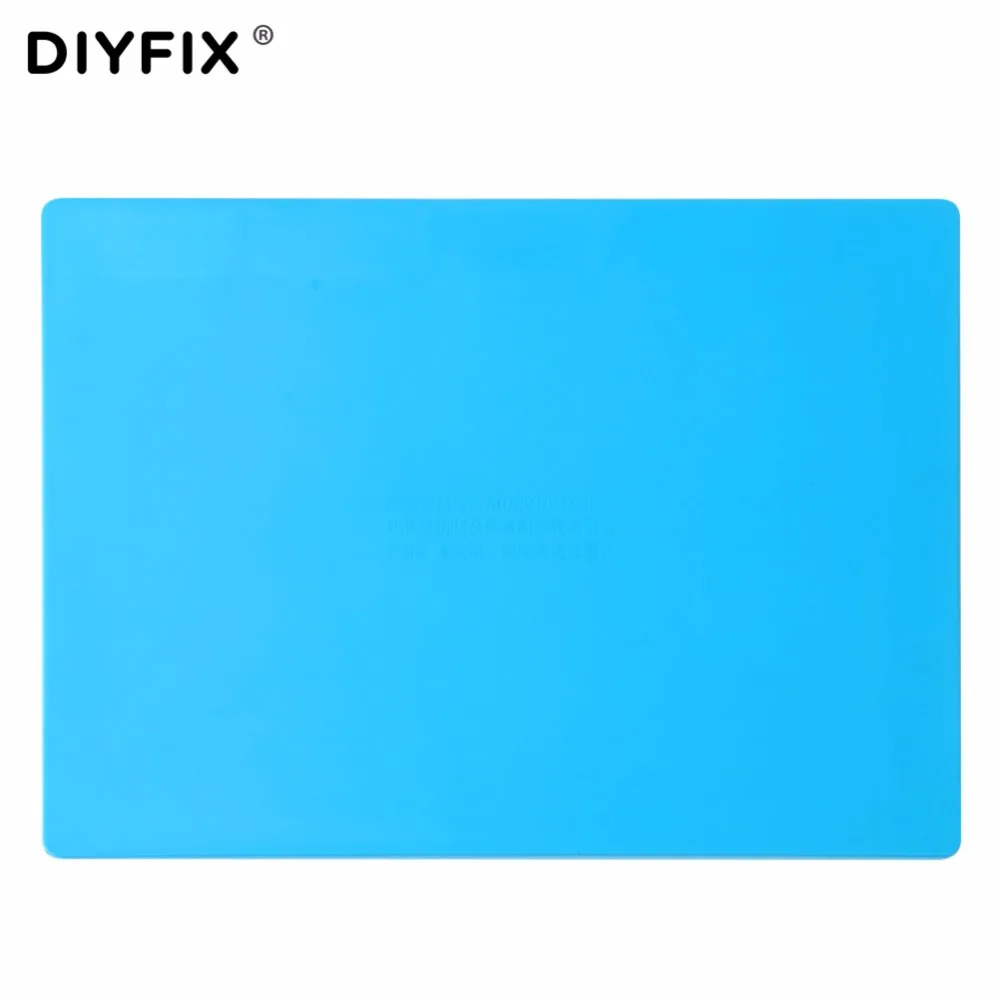 DIYFIX 35x25 см теплоизоляция силиконовый коврик Электрический BGA паяльная ремонтная станция техническое обслуживание платформа с винтом расположение коврик