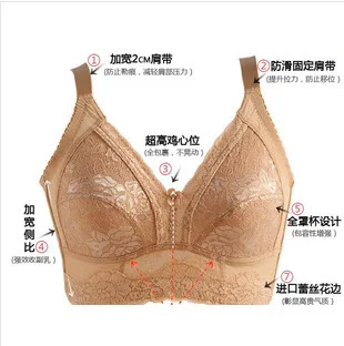 Бюстгальтер пуш ап женский большого размера 38/40/42/44/85/90/95|size bra|size f brabra big size |