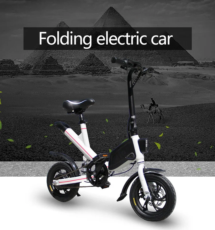 Perfect LOVELION Bicycle Adult Portable electric folding Mini bike cheap Vehicle convenient Small-scale women Black Battery bikes 7