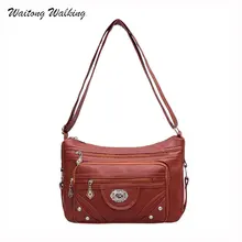 Las Mujeres Bolsos de Marca de Diseñador de Moda de lujo Simple Mensajero Hobos del Bolso de Cuero de Las Señoras de La Vendimia Del Remache de Los Bolsos Bolsas Femininas b044