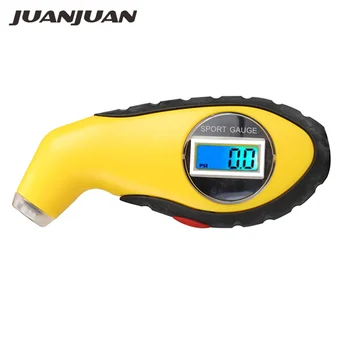 Tyre Air Pressure Gauge Meter Electronic Digital LCD Car Tire Manometer Barometers Tester Tool For Auto Car Motorcycle 14% off