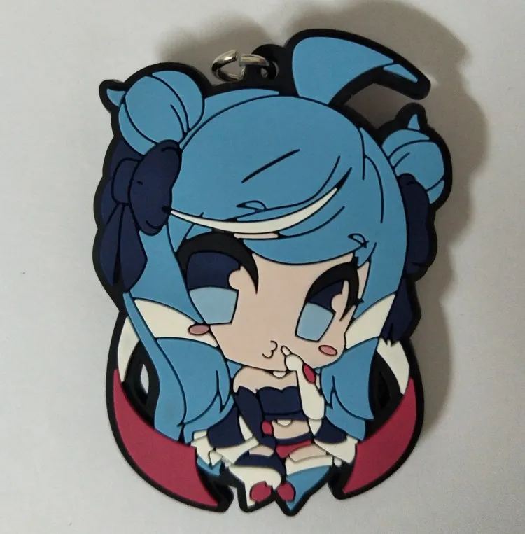 

Girl Rubber Custom Keychains Plastic Key Holder Promotional Products keyring Design Logo chaveiros personalizado