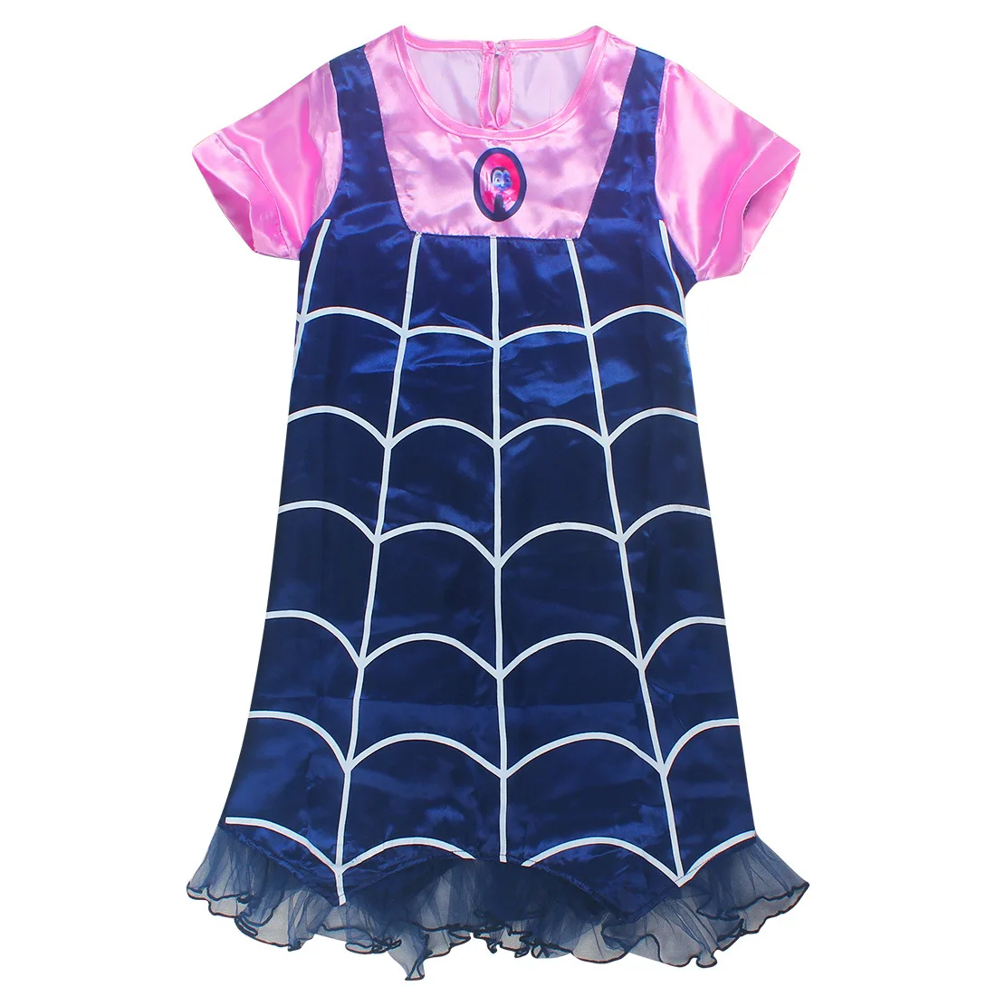 

2018 Summer Vampirina Girls Dresses Cosplay Party Birthday Princess Dress Children Costume Cartoon Kids Clothing Lace Sundress